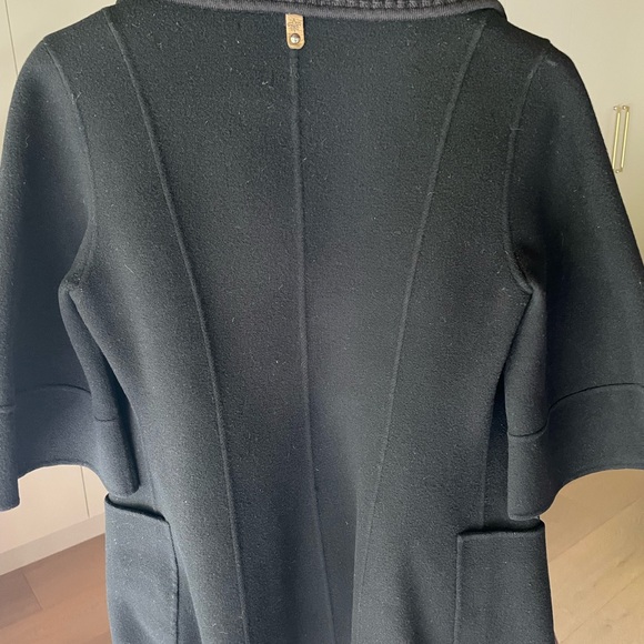Mackage shawl neck coat with hook eye closure.  Black size small. - Picture 3 of 6